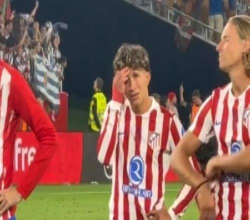 無緣冠軍！馬競球員賽后表情失落，阿爾瓦雷斯、小西蒙尼掩面