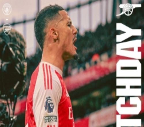 大戰(zhàn)在即！阿森納發(fā)布對(duì)陣曼城海報(bào)，薩利巴單人出鏡