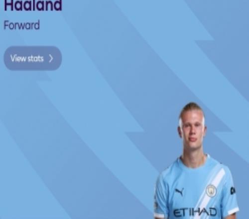 打入制勝球，英超官方：哈蘭德當(dāng)選曼城21阿森納全場(chǎng)最佳球員