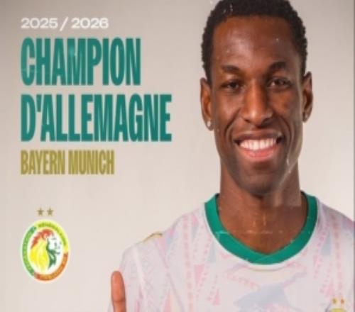 塞內(nèi)加爾祝賀杰克遜贏得德甲這位非洲杯冠軍成員本賽季第2次奪冠