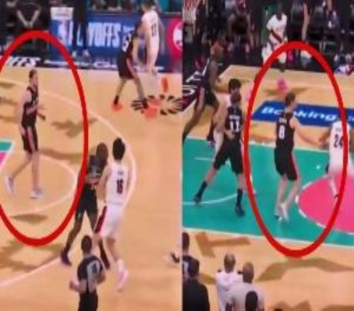 历史罕见！奥利尼克垃圾时间登场穿了一双船袜！！！