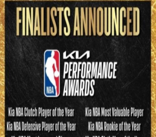 官方：本賽季各大獎項候選人將在北京時間早上6點開始宣布