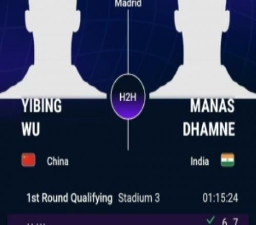 吳易昺20擊敗達姆尼，晉級ATP1000馬德里大師賽資格賽決勝輪