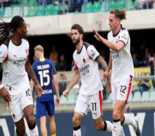 終結(jié)聯(lián)賽2連??！AC米蘭10維羅納拉比奧特制勝萊奧助攻