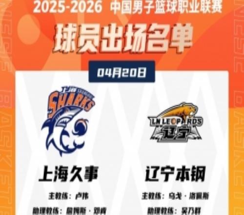 上海VS遼寧大名單：上海洛夫頓&遼寧哈維缺席懷特塞德在列