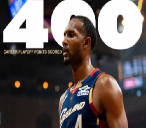 小小里程碑！騎士官方送祝賀：莫布里生涯季后賽總得分突破400