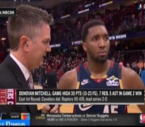 【完整版】米切爾：我和哈登都是高球商球員目標(biāo)一致所以很默契