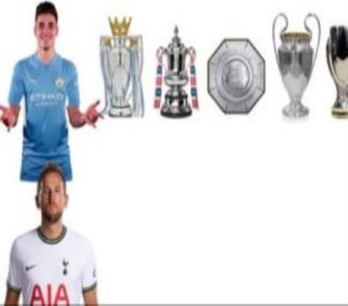 梗圖好更新了！0冠凱恩去拜仁3年3冠17冠阿爾瓦雷斯去馬競2年0冠