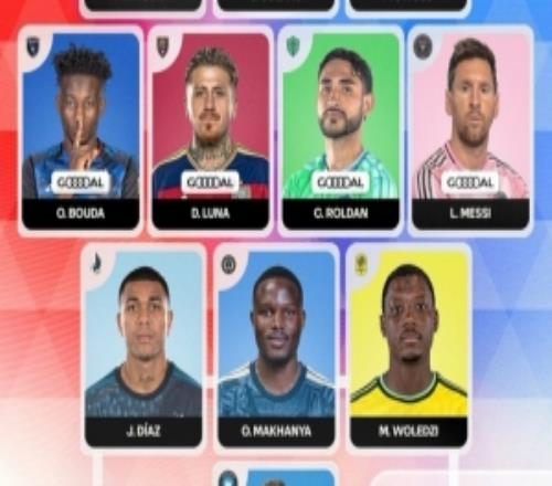 美職聯(lián)第8輪最佳陣：梅西本輪梅開二度入選，維爾納入選替補(bǔ)陣