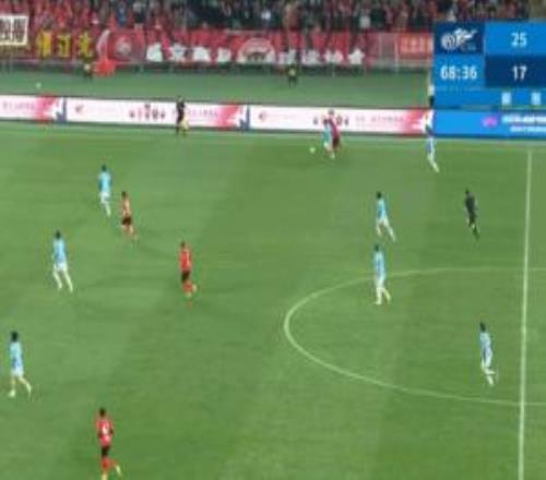 大連馬爾蒂尼毛偉杰本輪精彩防守鏟留球，全場12次對抗4次過人