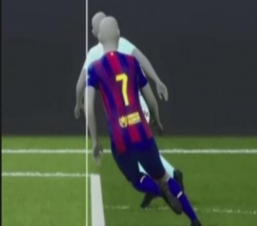 費(fèi)蘭社媒曬劃線圖片質(zhì)疑越位判罰：好眼力！西甲、特巴斯