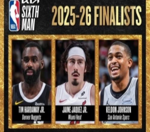 官方：最佳第六人今日揭曉三位候選人為小哈達(dá)威哈克斯凱爾登