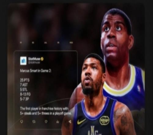 季后赛单场至少20分6助5断&湖人队史第二人比肩魔术师斯玛特转发