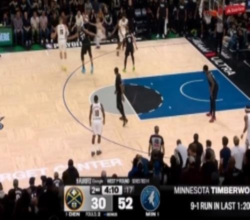 分差拉開了！森林狼轟出一波9比1迪文三分再中讓森林狼領(lǐng)先23分