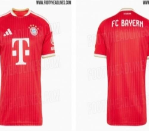 拜仁新賽季球衣諜照曝光：回歸傳統(tǒng)，但背后將去掉“慕尼黑”字樣