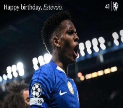 切爾西官方祝埃斯特旺19歲生日快樂，加盟以來出戰(zhàn)36場8球4助