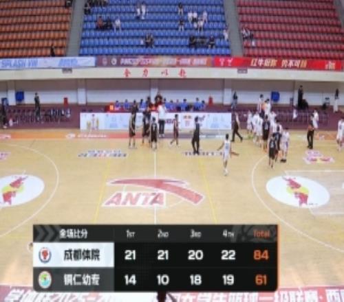 成都體院大勝銅仁幼專李星甫15+6拜全12+6+5