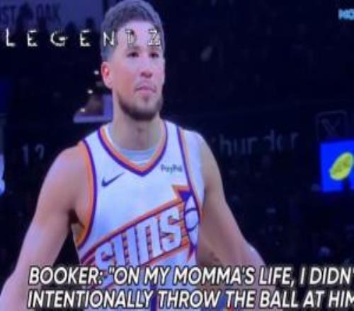 逼得沒辦法了！布克：我用我親媽的命發誓我不是故意球砸杰林威