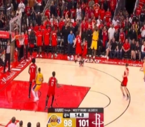 湖人12秒追6分！GOAT！詹姆斯关键时刻抢断随后三分重炮轰进追平