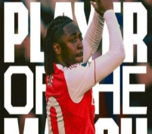 打入制勝球，官方：埃澤當(dāng)選阿森納10紐卡隊內(nèi)最佳球員