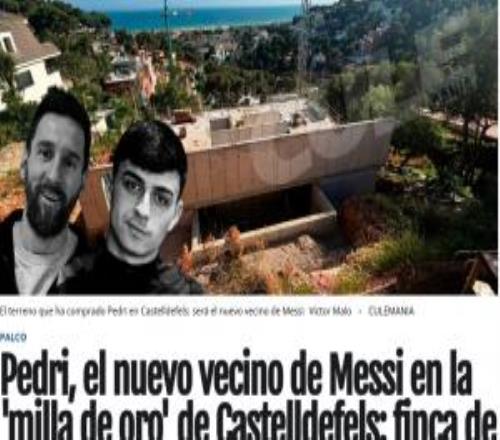 豪宅！西媒：佩德里投資至少500萬(wàn)歐建設(shè)占地3672平方米的莊園