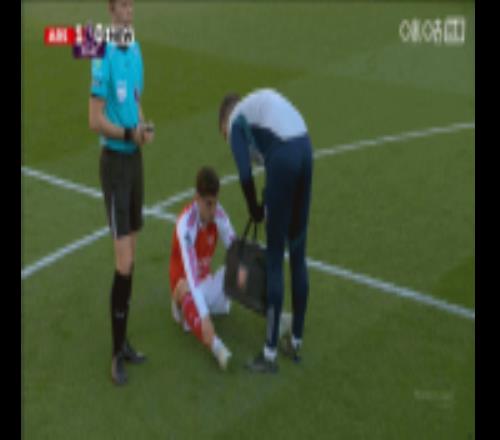 因伤下场，记者：哈弗茨看起来是腹股沟或内收肌受伤