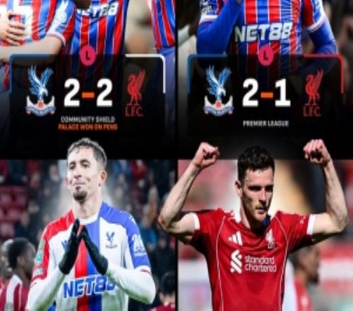 復仇成功！本賽季此前3次交手，利物浦均不敵水晶宮