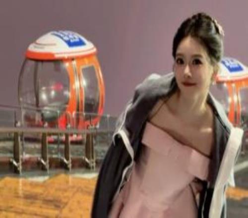 女主持人駱歆曬照：沒能坐成摩天輪&空中跳樓機(jī)好可惜