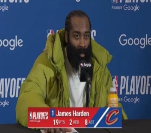 【完整版】哈登：系列賽變成了三局兩勝我們有主場優(yōu)勢&會(huì)拿下G5