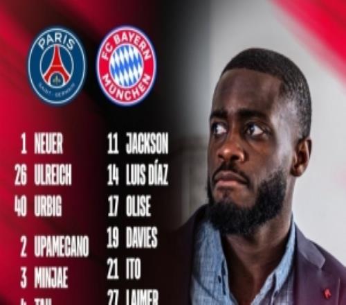 拜仁歐冠半決賽首回合名單：凱恩、穆西亞拉、奧利塞、基米希在列