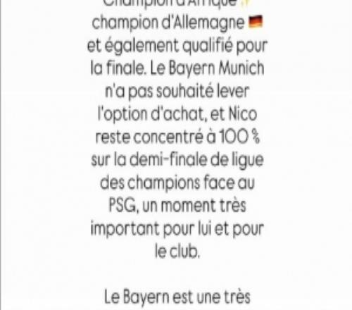 经纪人发文：拜仁目前无意执行杰克逊的买断条款