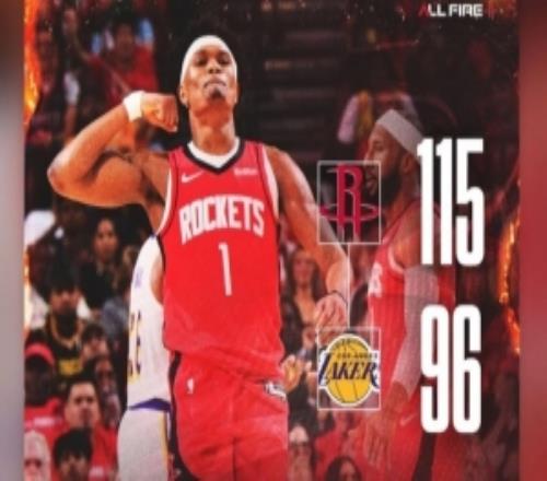 封面是自己！阿门INS转发火箭本场赢球海报球员砍23分4板7助