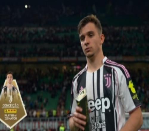 傳球成功率高達96.9%！孔塞桑被評為米蘭00尤文全場最佳