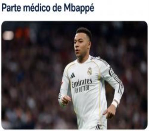 力爭趕上國家德比！皇馬官方：姆巴佩左腿半腱肌肌肉損傷