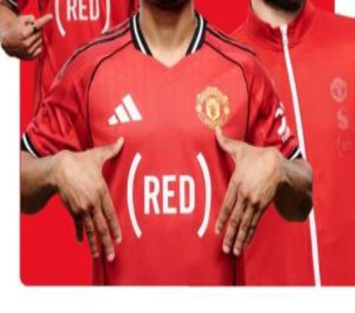 今天球衣不同！本場曼聯(lián)更換胸前球衣廣告，宣傳抗擊艾滋病基金會