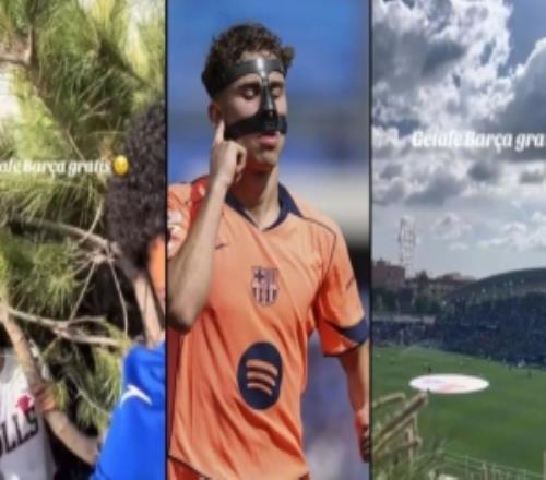 每體：赫塔費主場對陣巴薩，球迷爬到樹上免費觀看比賽