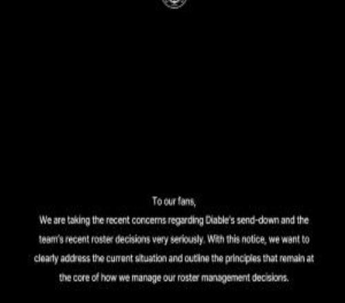 BFX官宣下放Diable：職業態度不佳，多次未能遵守內部規則、履行基本承諾