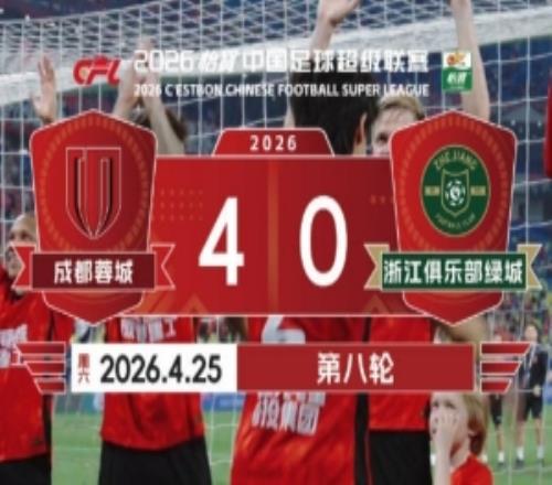 2026賽季比賽日Vlog8：成都蓉城40浙江俱樂部綠城