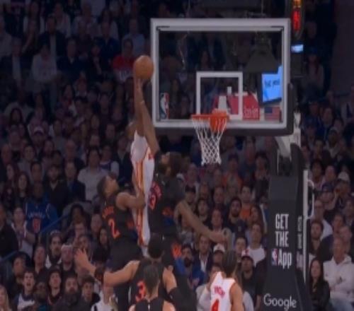 哇平筐了！文森特順下拋傳庫明加起飛蹦賊高單臂空接隔扣！