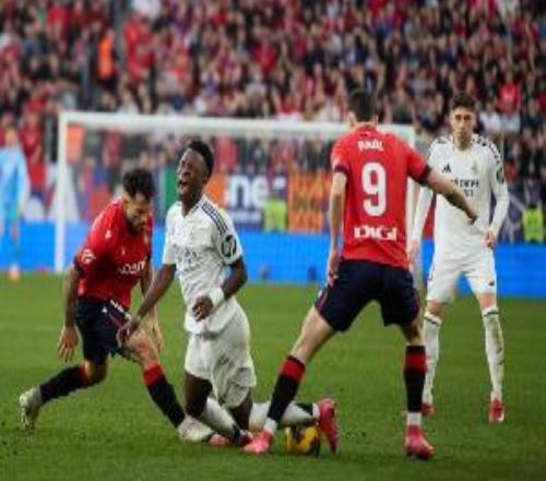 塞爾：西班牙警方拘捕9人，其牽涉奧薩蘇納對陣皇馬賽后暴力事件