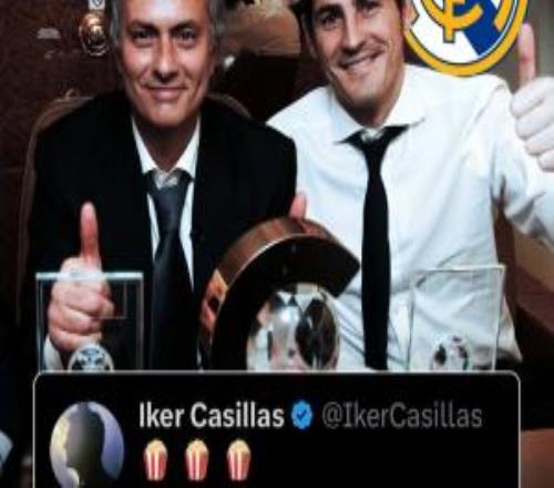 當年被剝奪主力！穆帥可能重返皇馬，卡西社媒連發(fā)三個爆米花表情