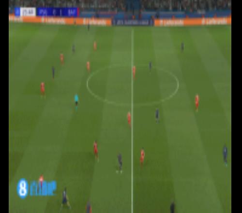 轻松写意！克瓦拉茨赫利亚内切兜远角破门！巴黎扳平比分11拜仁