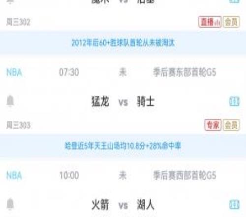 焦點日：KD缺席湖火G5！騎龍?zhí)焱跎?！魔術(shù)欲黑8！你都看好誰