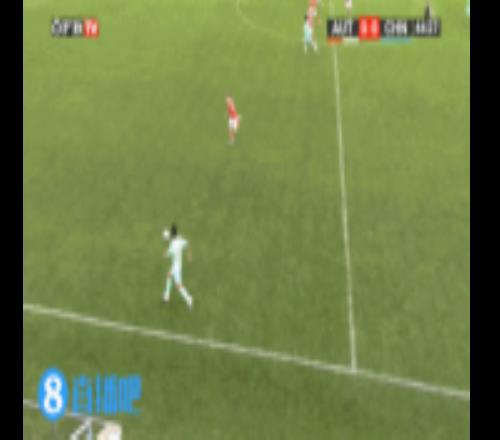 下半場(chǎng)第45分鐘奧地利U15反擊破門，U15國(guó)少暫01落后