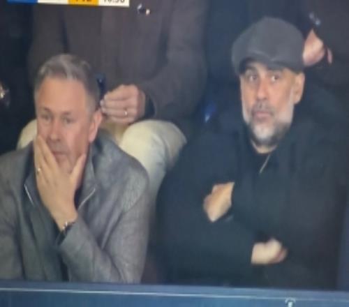 不看欧冠考察谁呢巴黎对阵拜仁比赛期间，瓜帅在现场观战英甲