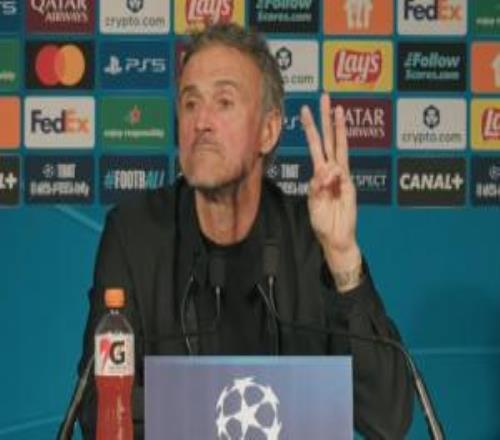 恩里克：我問助教，次回合我們要進幾個球才能贏答案是三個