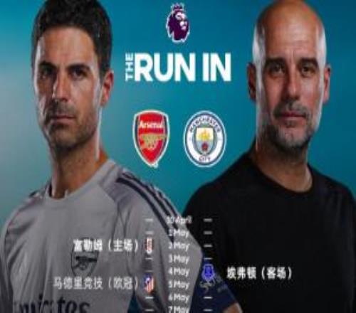 爭冠白熱化！阿森納與曼城剩余賽程：均要踢水晶宮，曼城7天3戰(zhàn)