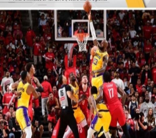 本賽季關(guān)鍵時刻戰(zhàn)績：湖人24勝8負(fù)&勝率75%聯(lián)盟第1力壓雷霆&馬刺