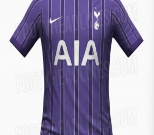 熱刺下賽季第三球衣諜照曝光：采用深紫色豎條紋，白色描邊設(shè)計
