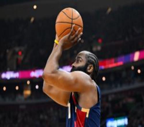 先聲奪人！哈登打滿首節(jié)7中4得到14分3板2助1斷罰球4中4